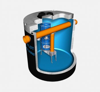 Separatory koalescencyjne z wewnętrznym kanałem odciążającym typ ECO-H